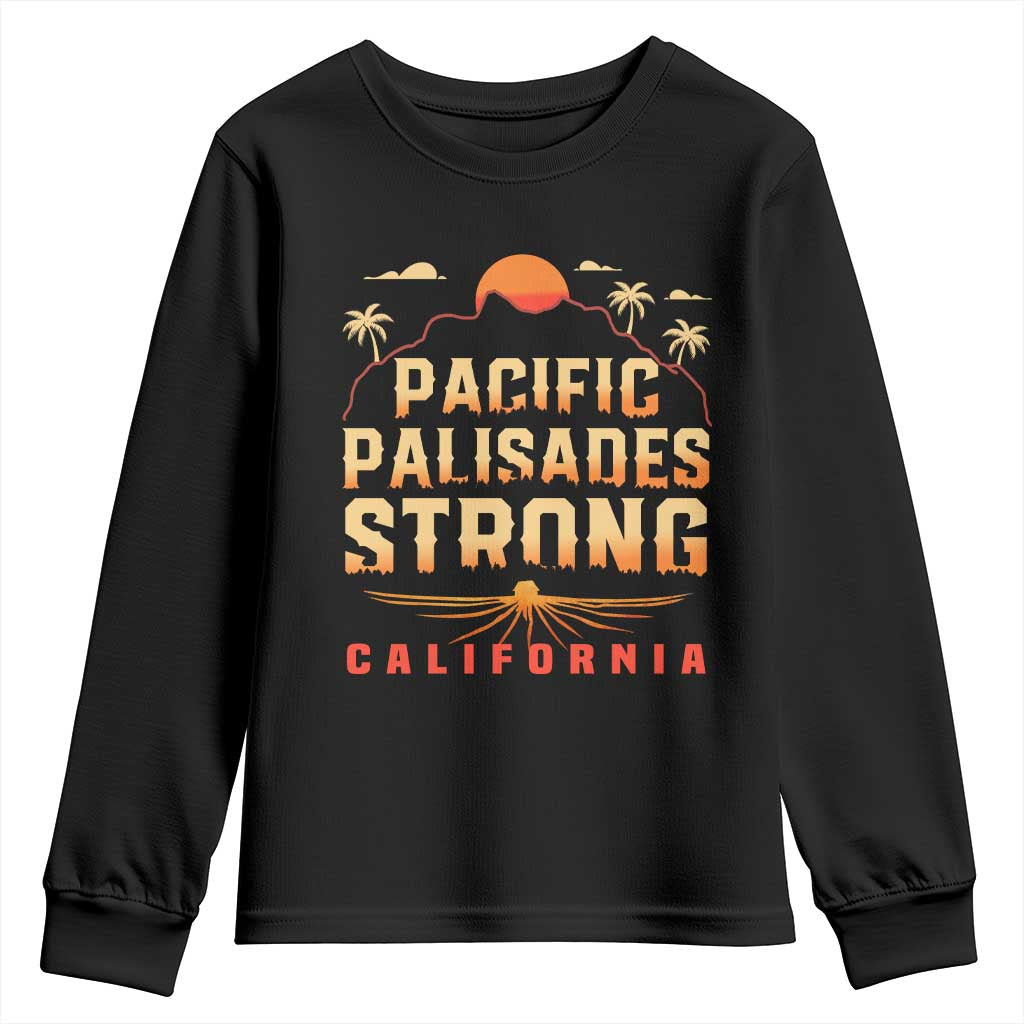 Pacific Palisades Strong Youth Sweatshirt Support California LA Relief