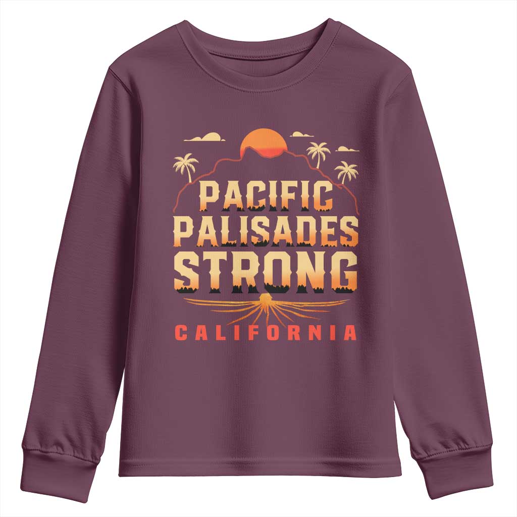 Pacific Palisades Strong Youth Sweatshirt Support California LA Relief