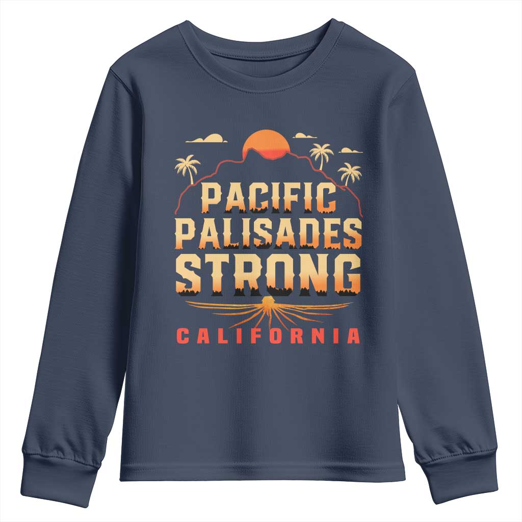 Pacific Palisades Strong Youth Sweatshirt Support California LA Relief