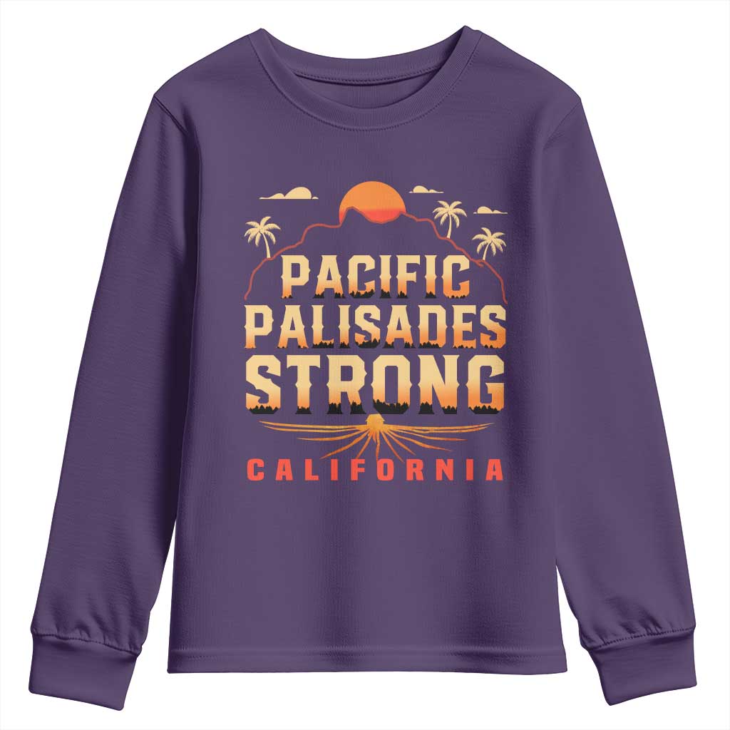 Pacific Palisades Strong Youth Sweatshirt Support California LA Relief