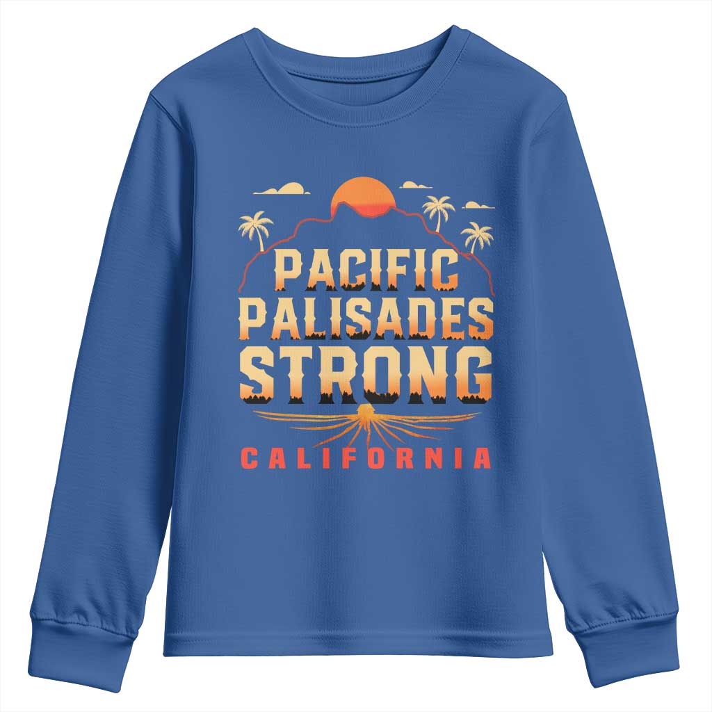 Pacific Palisades Strong Youth Sweatshirt Support California LA Relief
