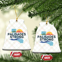 Palisades Strong Ceramic Ornament Support California LA Relief - Wonder Print Shop