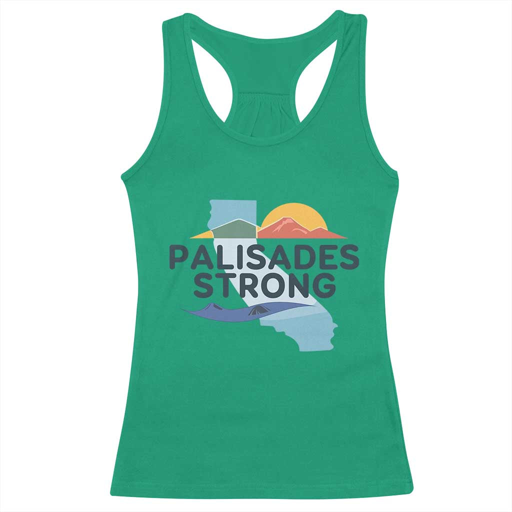 Palisades Strong Racerback Tank Top Support California LA Relief