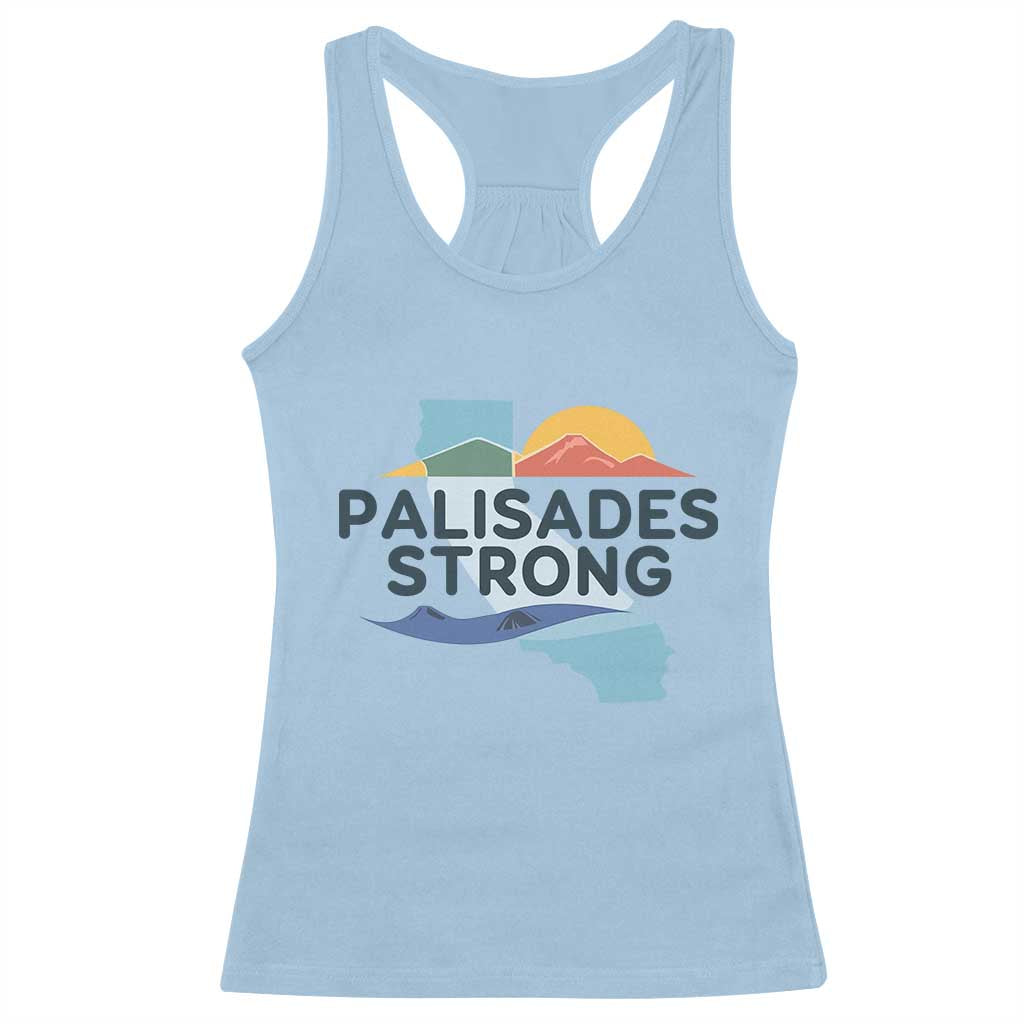Palisades Strong Racerback Tank Top Support California LA Relief