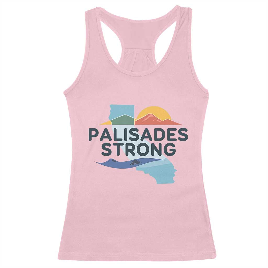 Palisades Strong Racerback Tank Top Support California LA Relief