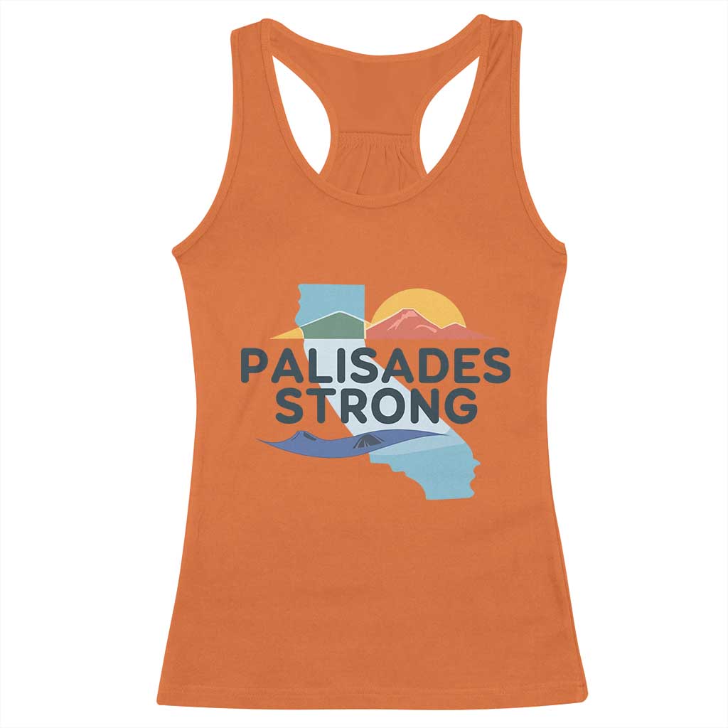 Palisades Strong Racerback Tank Top Support California LA Relief