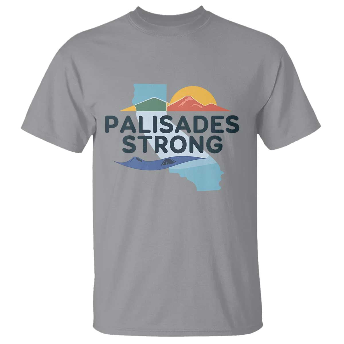 Palisades Strong T Shirt Support California LA Relief