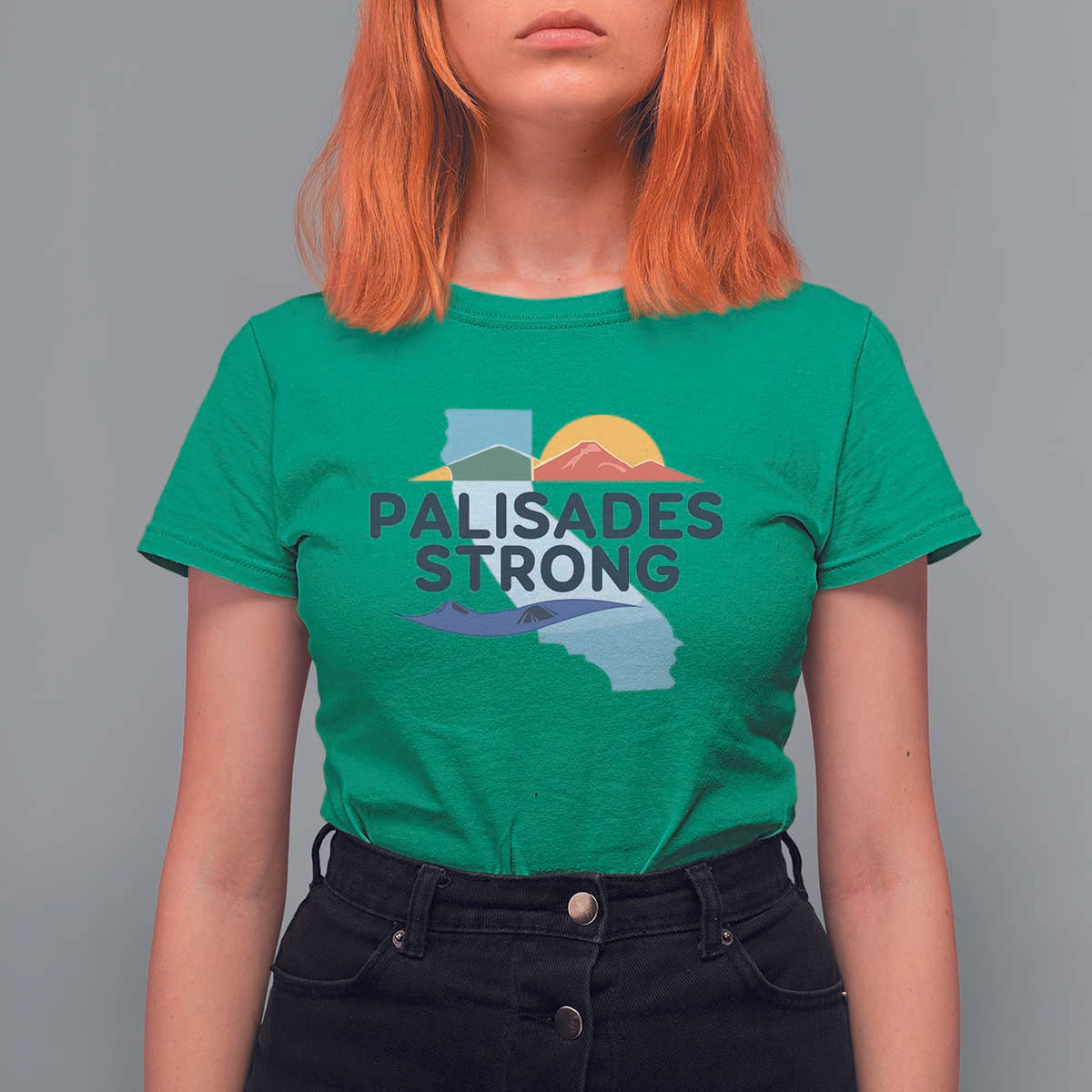Palisades Strong T Shirt For Women Support California LA Relief