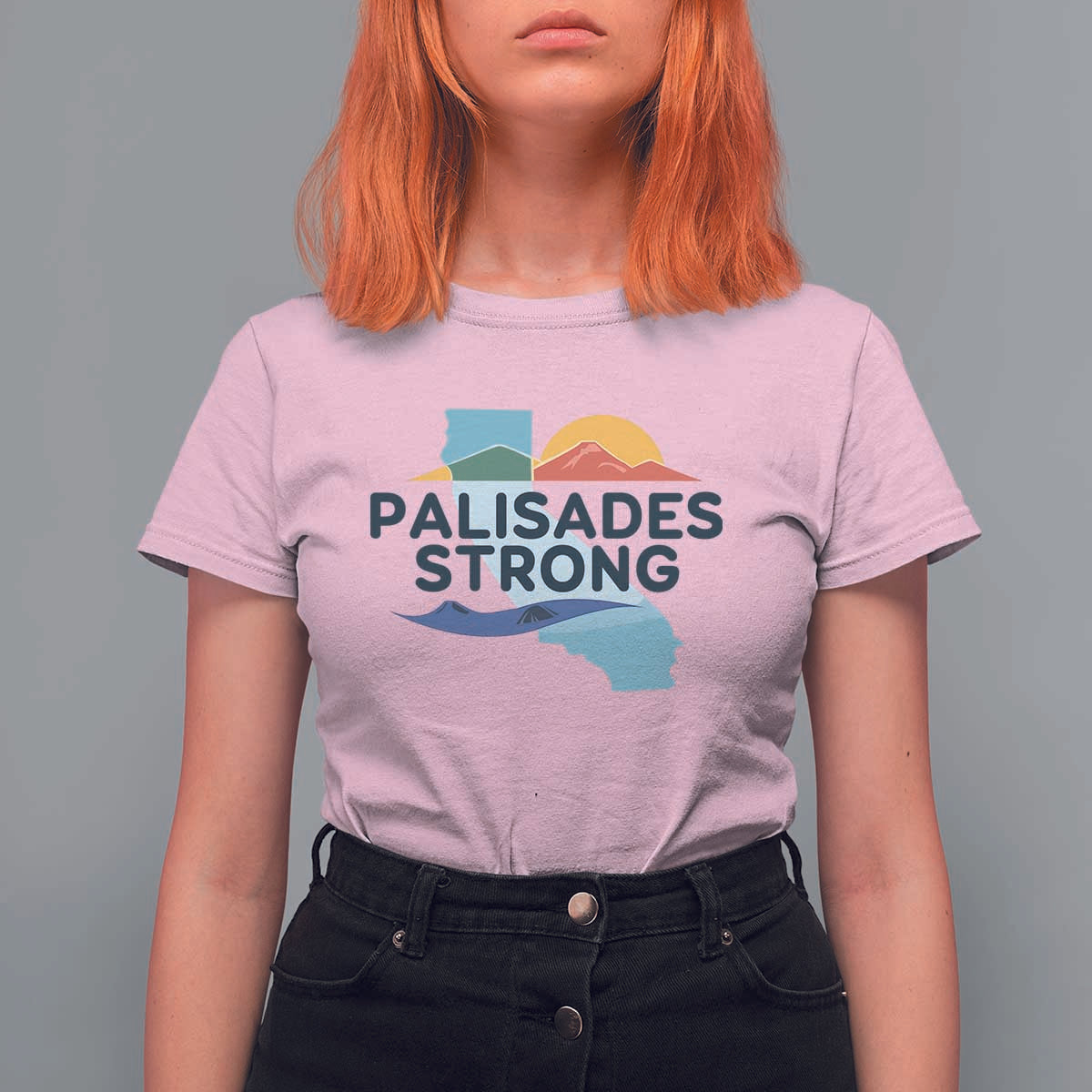 Palisades Strong T Shirt For Women Support California LA Relief
