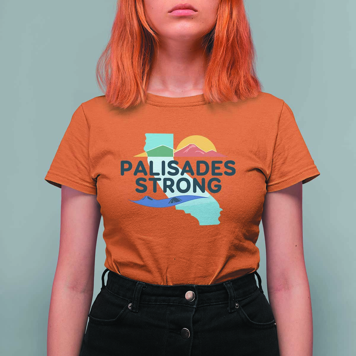 Palisades Strong T Shirt For Women Support California LA Relief
