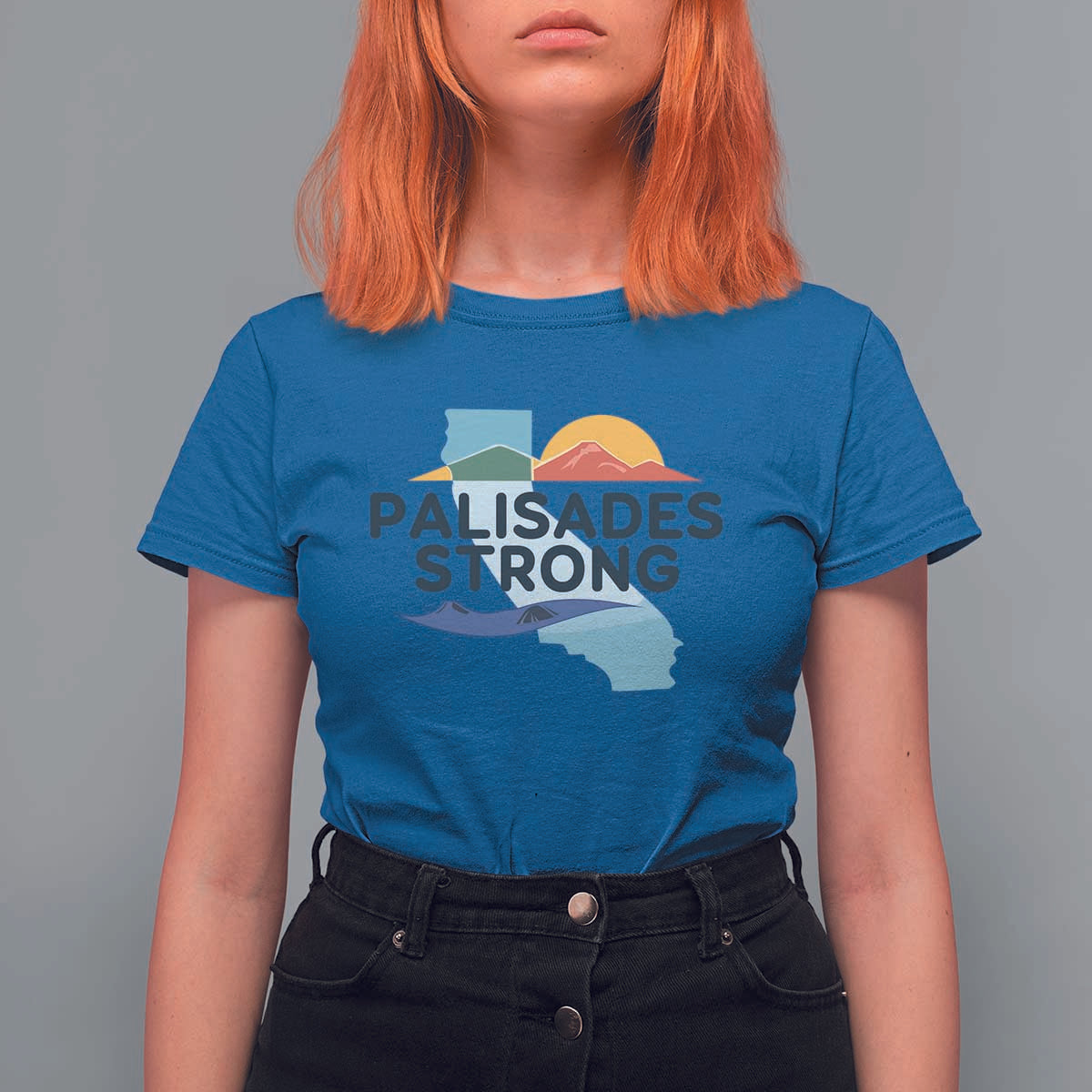 Palisades Strong T Shirt For Women Support California LA Relief