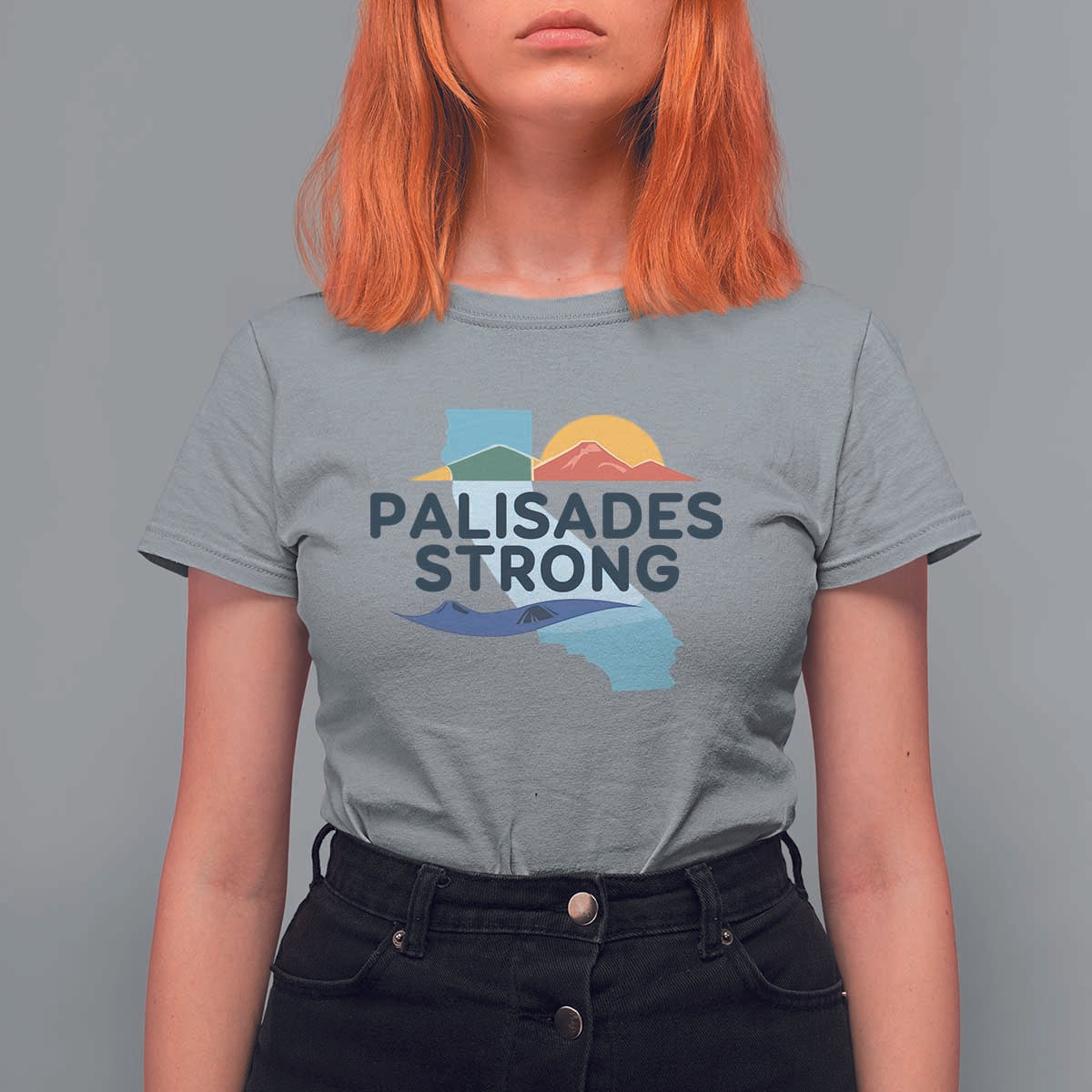 Palisades Strong T Shirt For Women Support California LA Relief