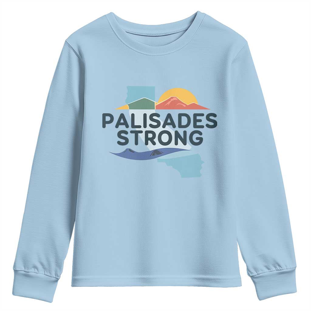 Palisades Strong Youth Sweatshirt Support California LA Relief