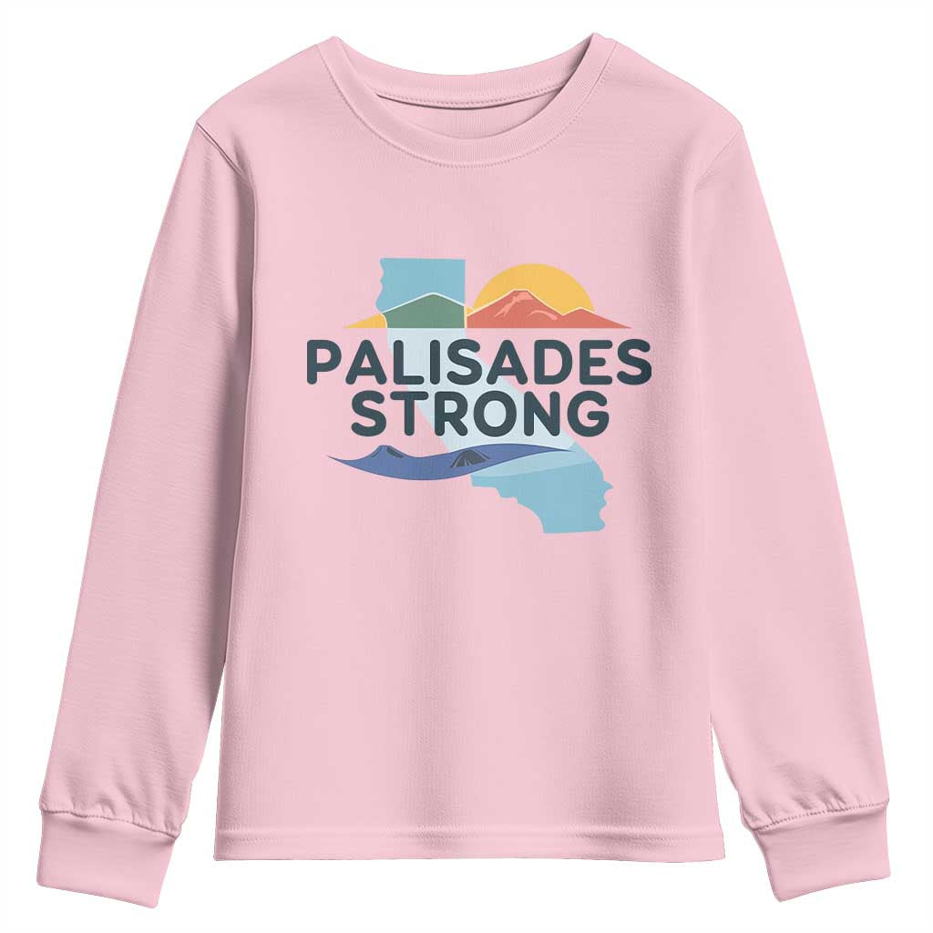 Palisades Strong Youth Sweatshirt Support California LA Relief