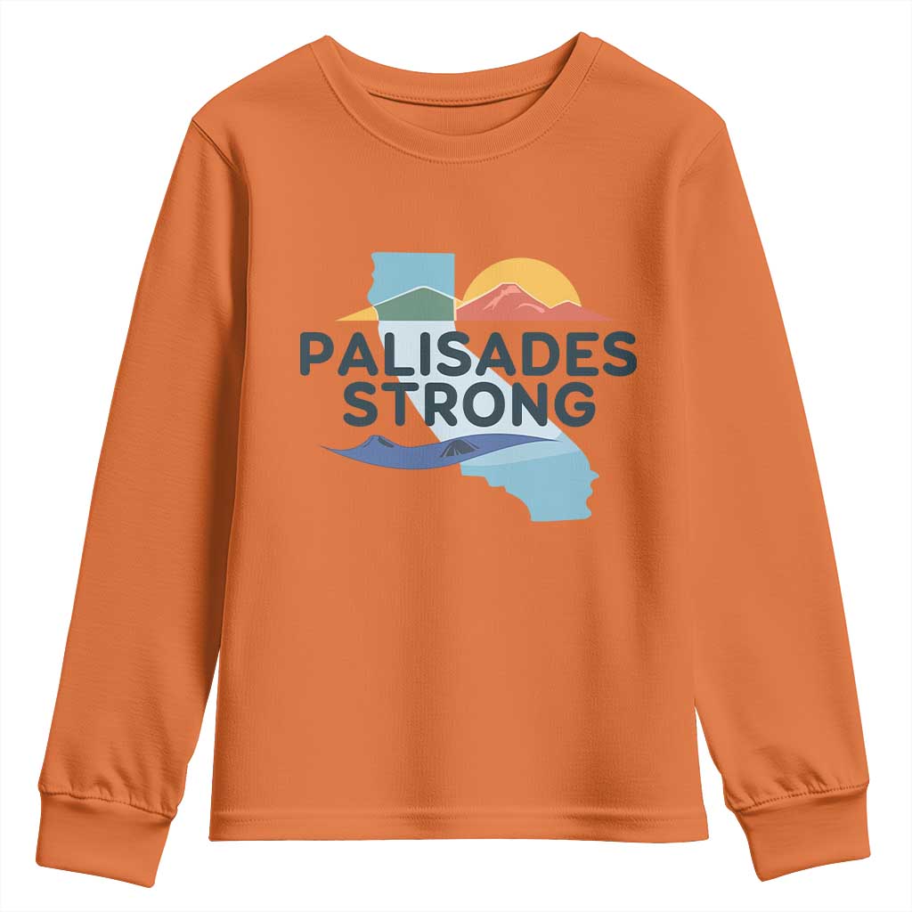 Palisades Strong Youth Sweatshirt Support California LA Relief