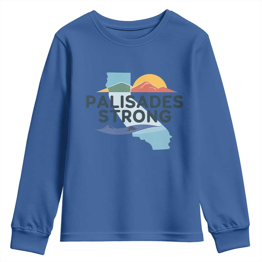 Palisades Strong Youth Sweatshirt Support California LA Relief