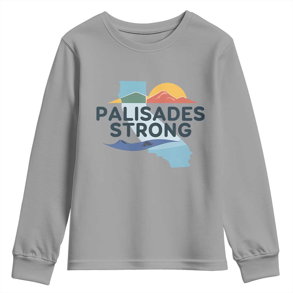 Palisades Strong Youth Sweatshirt Support California LA Relief