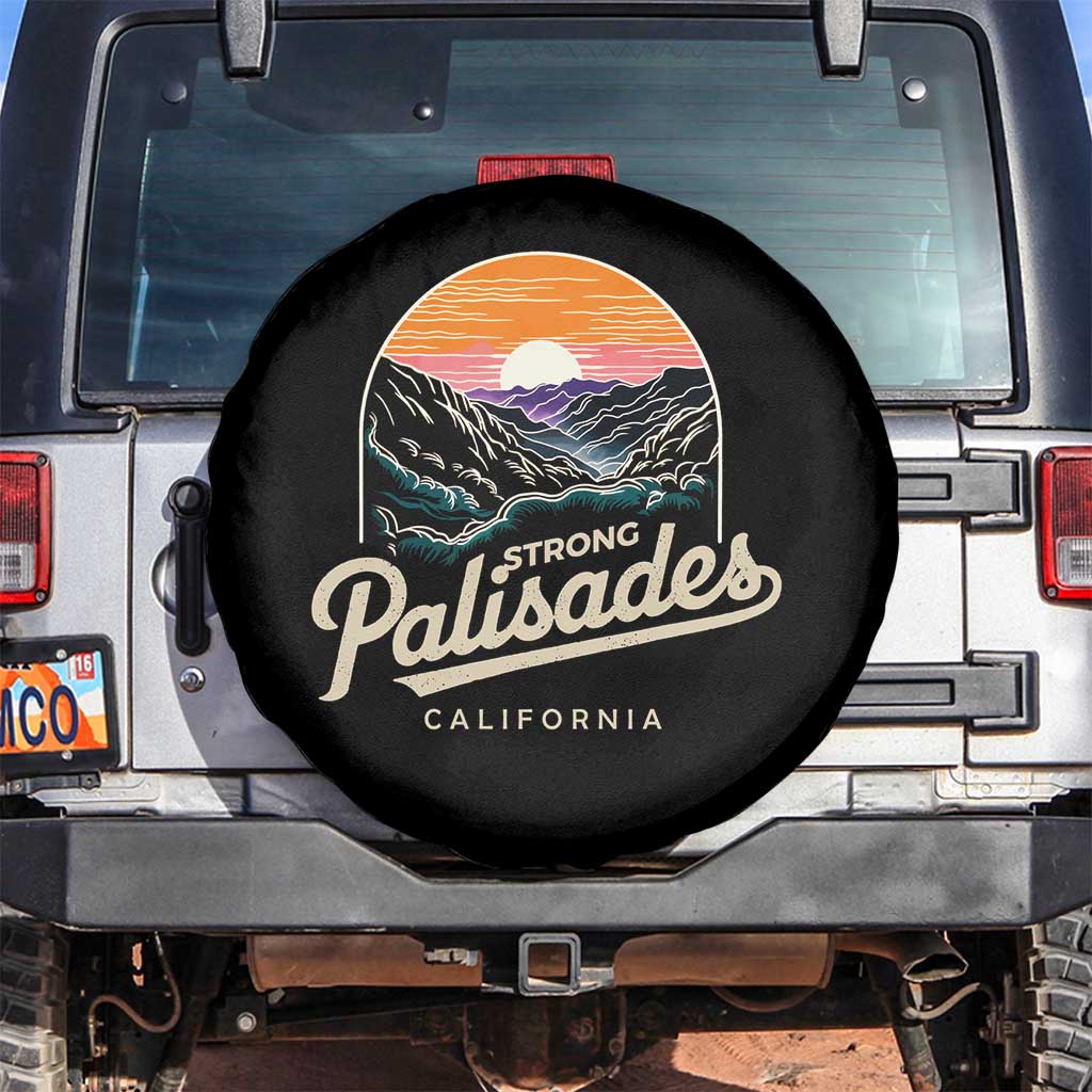 Palisades Strong Spare Tire Cover Support California LA Relief Vintage