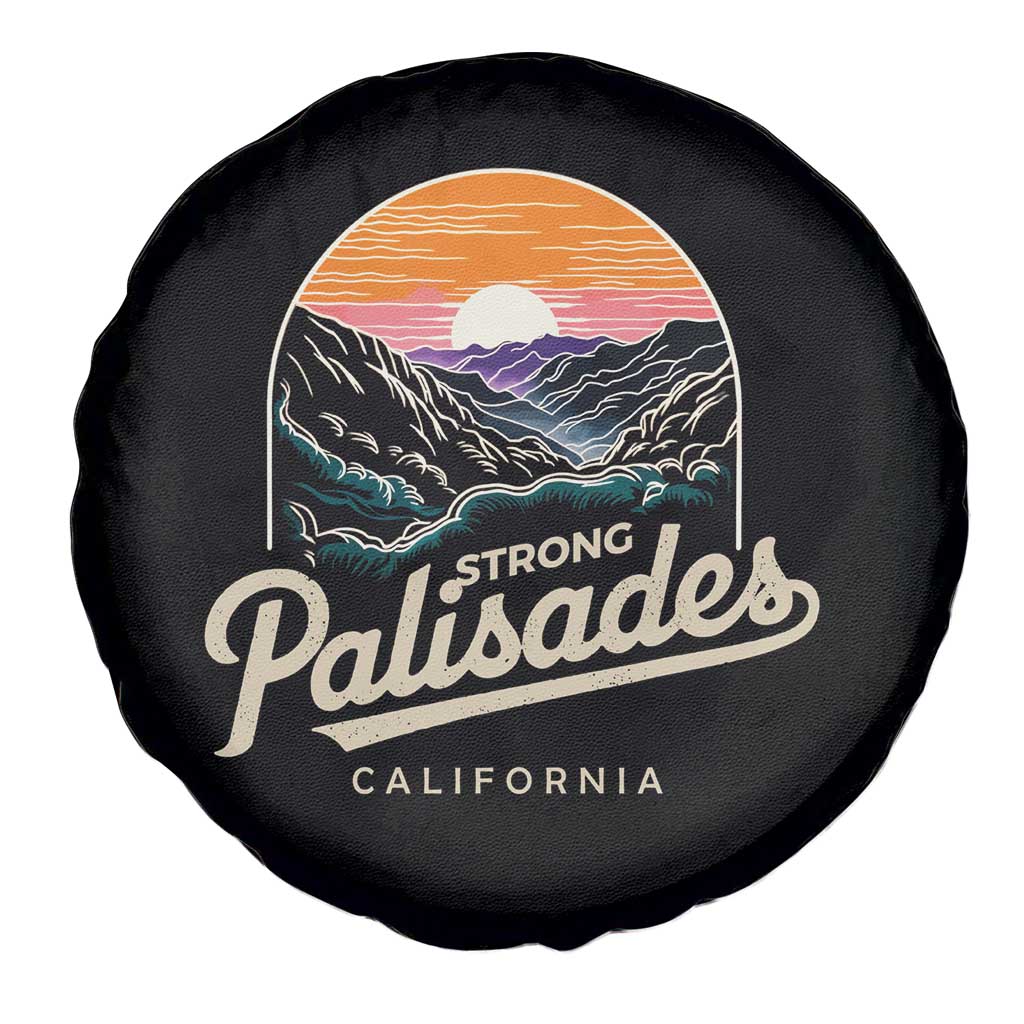 Palisades Strong Spare Tire Cover Support California LA Relief Vintage