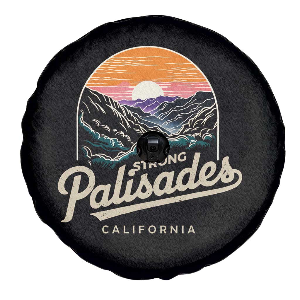 Palisades Strong Spare Tire Cover Support California LA Relief Vintage