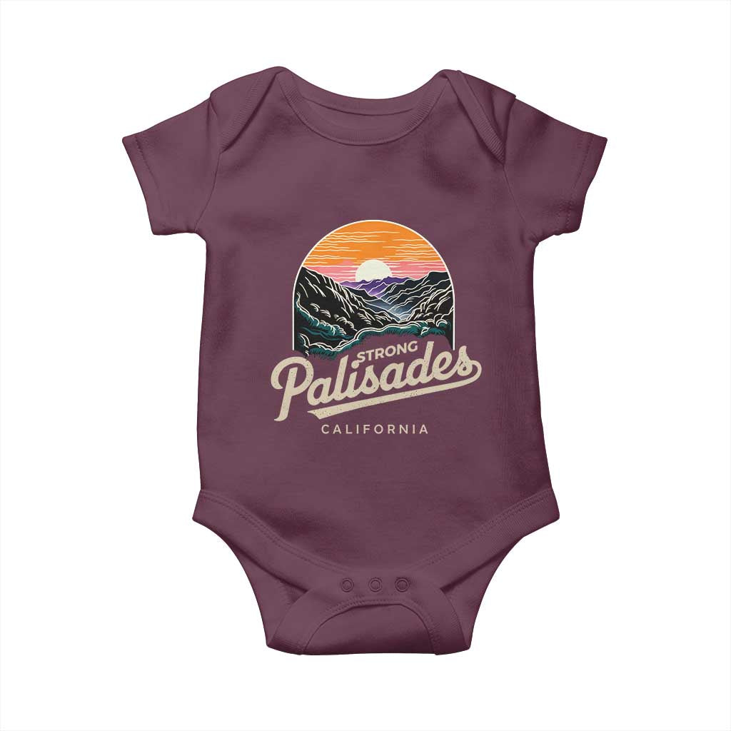 Palisades Strong Baby Onesie Support California LA Relief Vintage