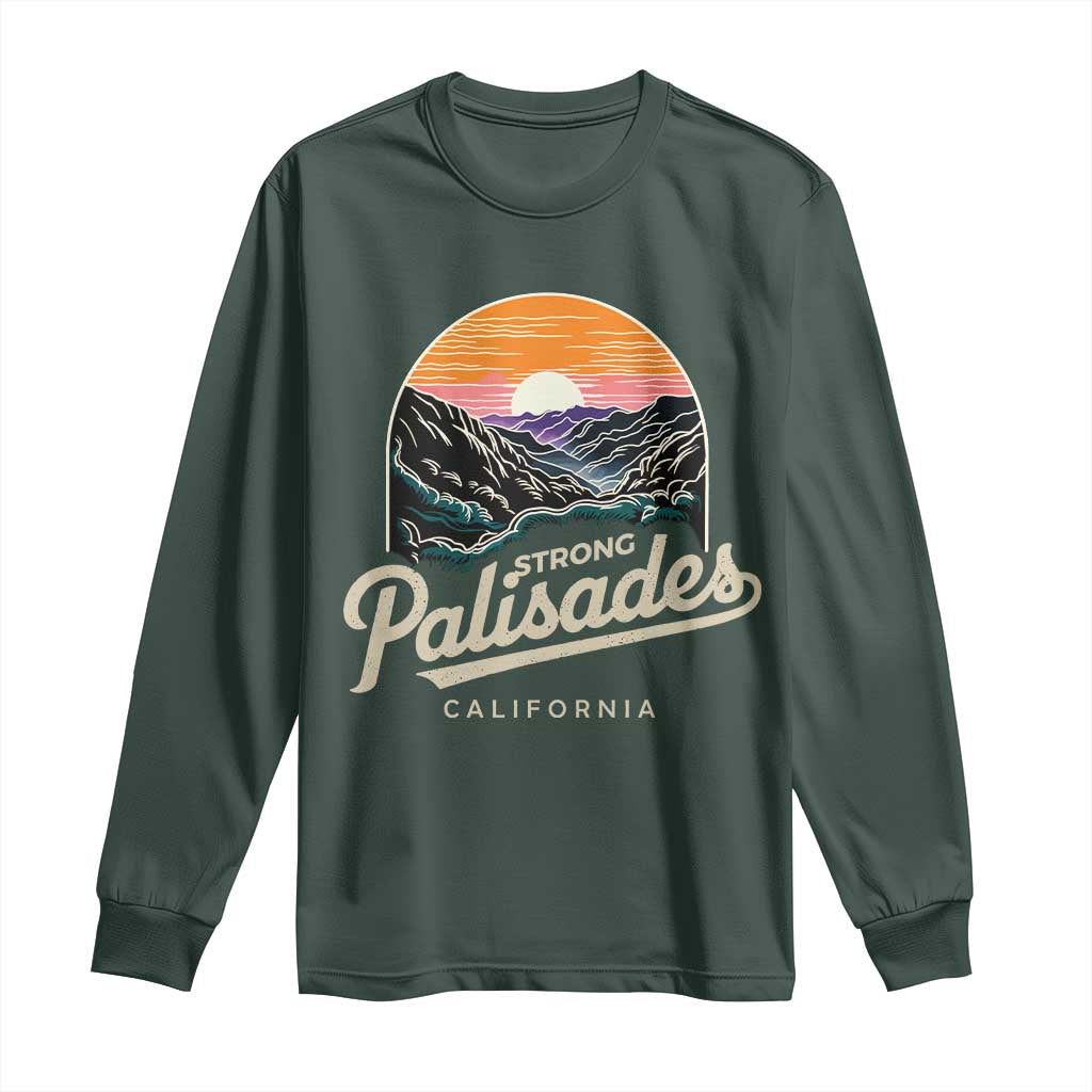 Palisades Strong Long Sleeve Shirt Support California LA Relief Vintage