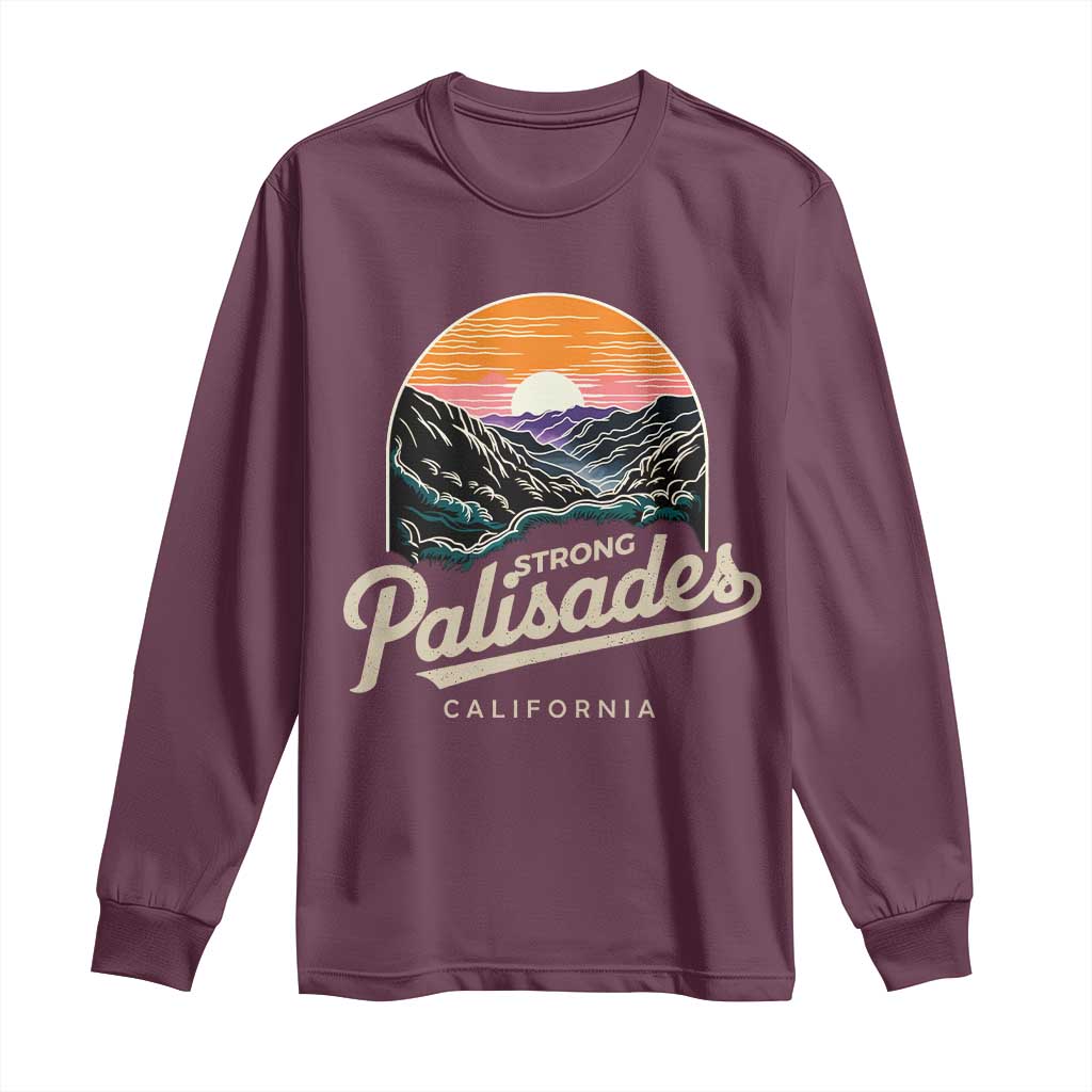 Palisades Strong Long Sleeve Shirt Support California LA Relief Vintage