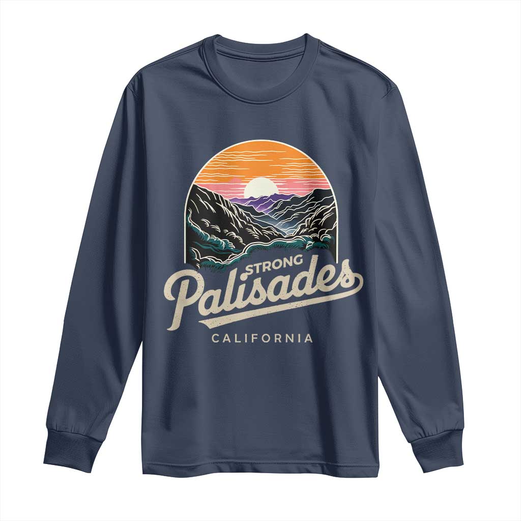 Palisades Strong Long Sleeve Shirt Support California LA Relief Vintage