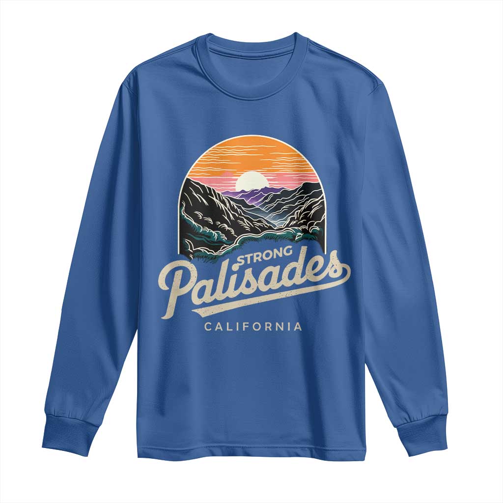 Palisades Strong Long Sleeve Shirt Support California LA Relief Vintage