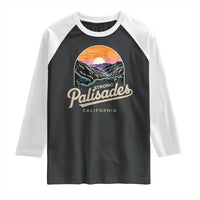 Palisades Strong Raglan Shirt Support California LA Relief Vintage