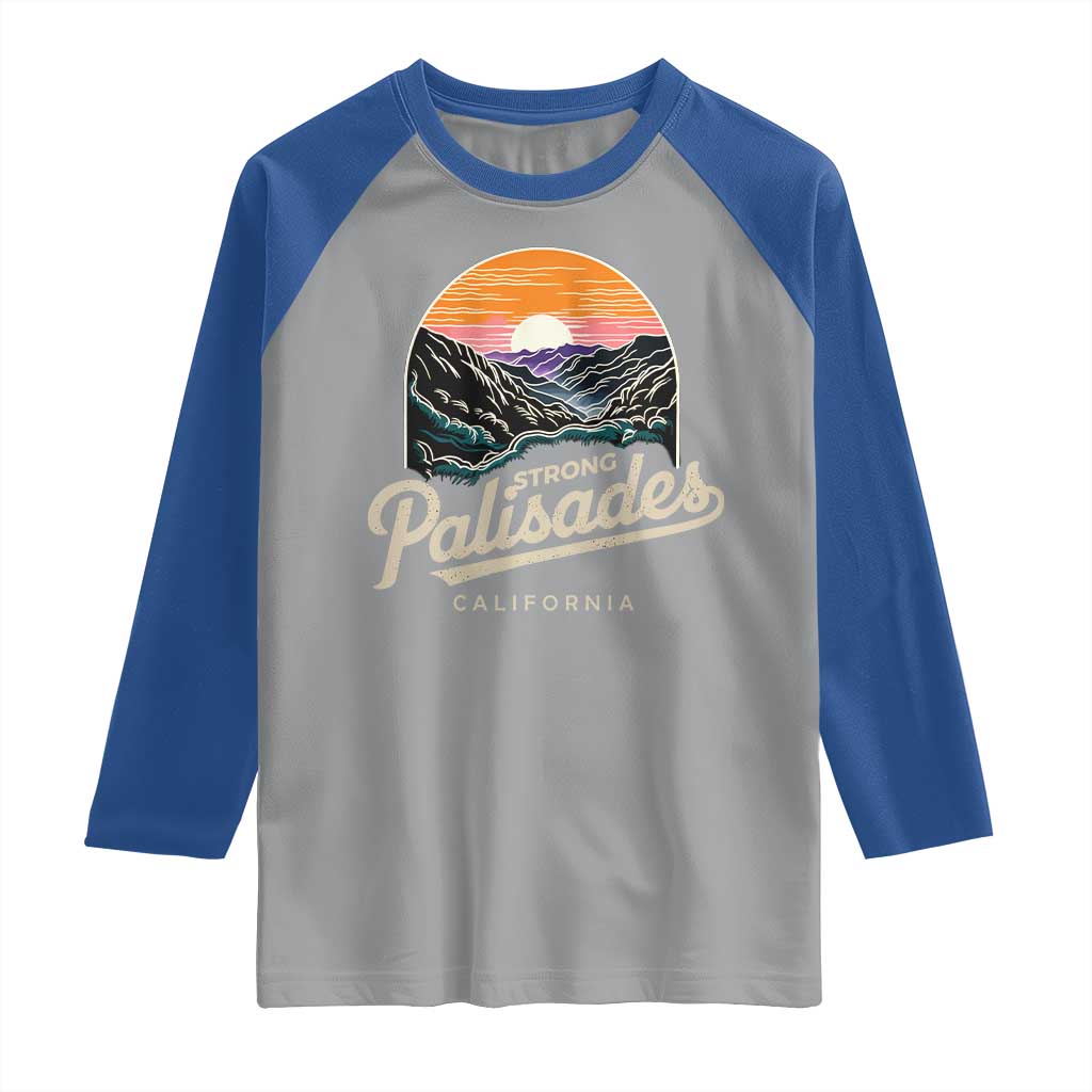 Palisades Strong Raglan Shirt Support California LA Relief Vintage