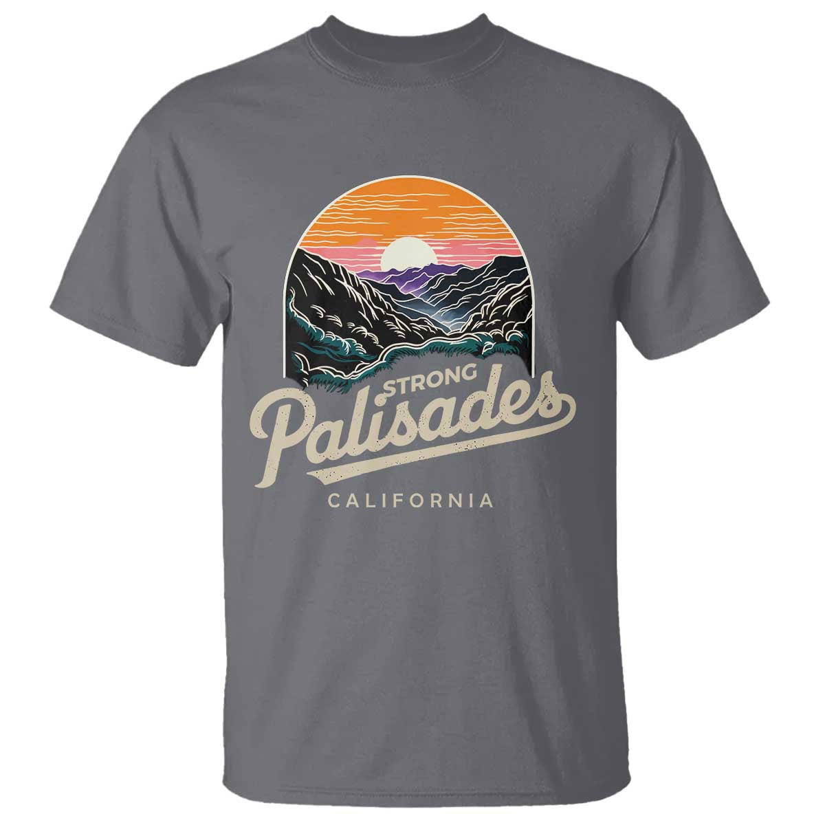 Palisades Strong T Shirt Support California LA Relief Vintage