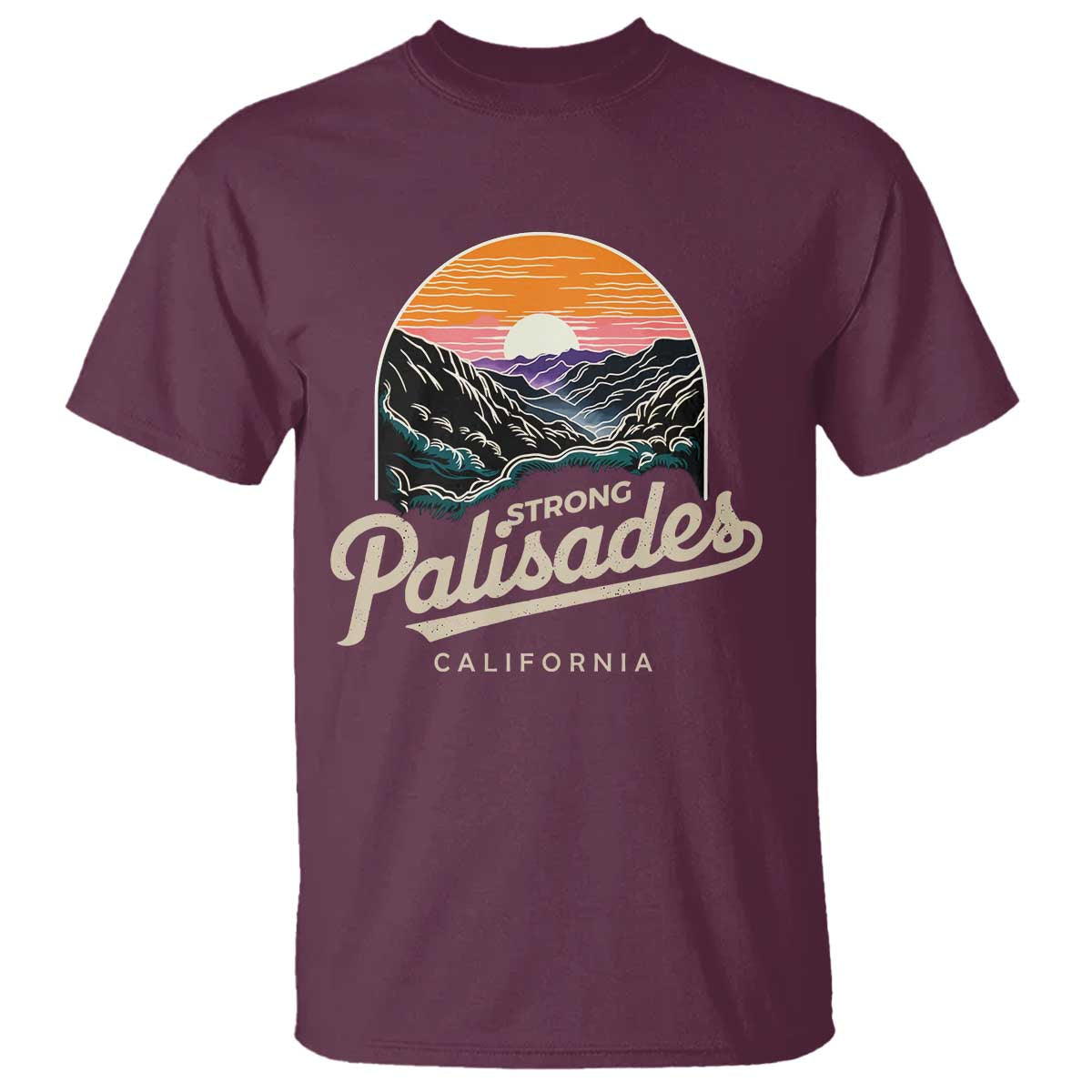 Palisades Strong T Shirt Support California LA Relief Vintage