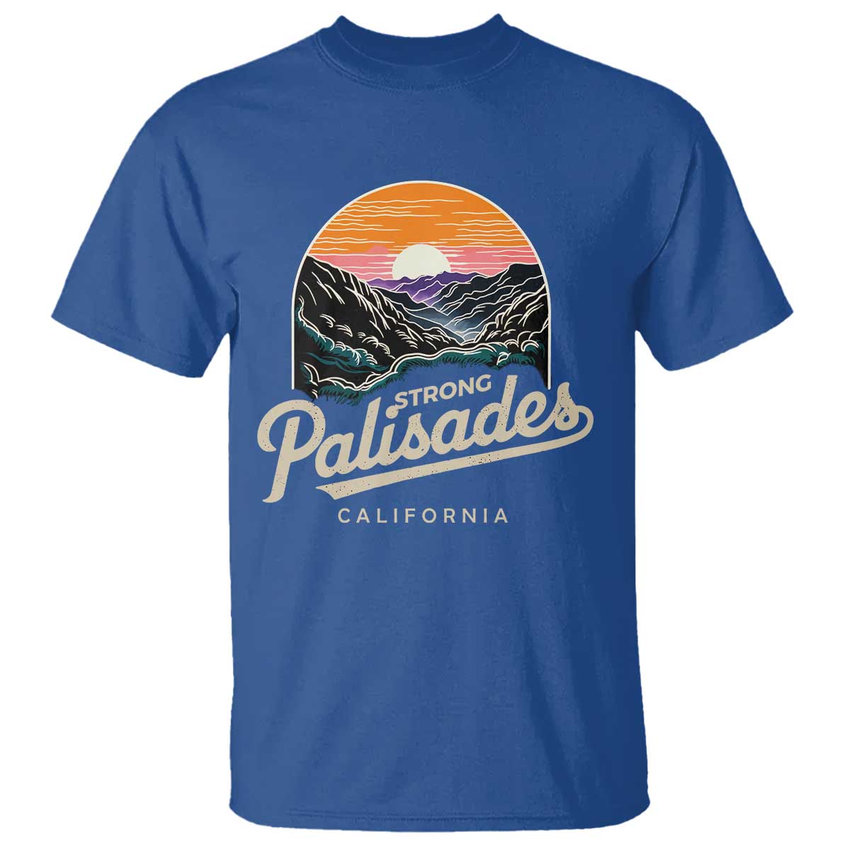 Palisades Strong T Shirt Support California LA Relief Vintage