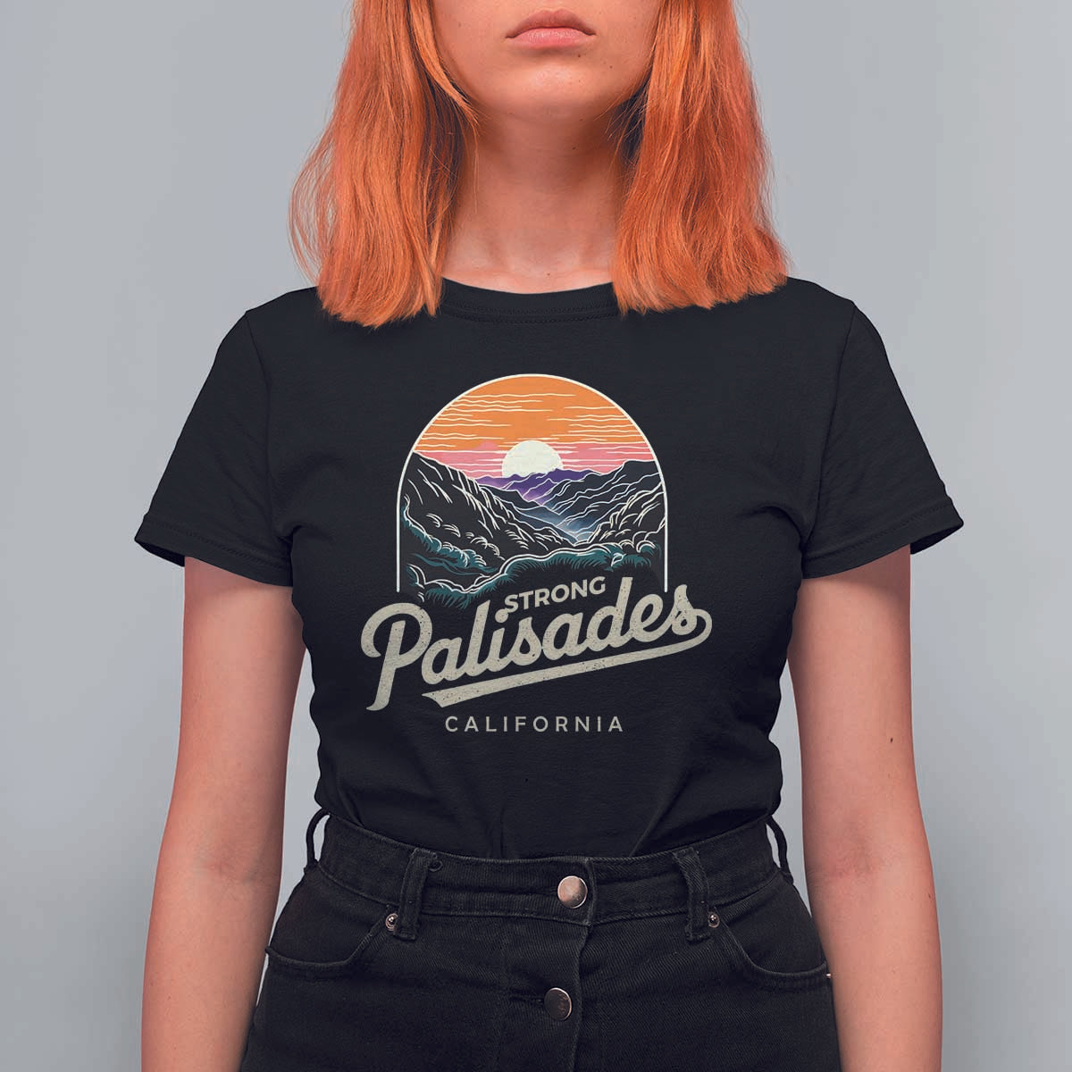 Palisades Strong T Shirt For Women Support California LA Relief Vintage