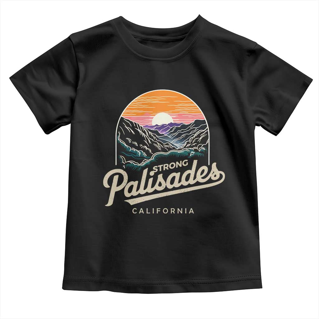 Palisades Strong Toddler T Shirt Support California LA Relief Vintage