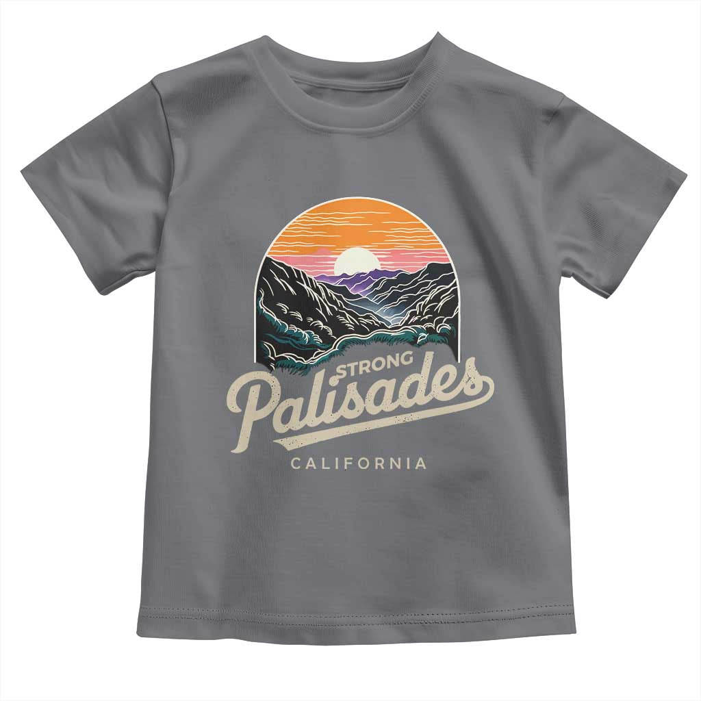 Palisades Strong Toddler T Shirt Support California LA Relief Vintage