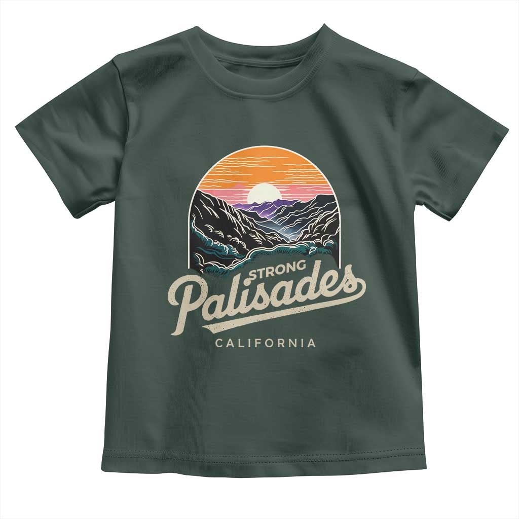 Palisades Strong Toddler T Shirt Support California LA Relief Vintage