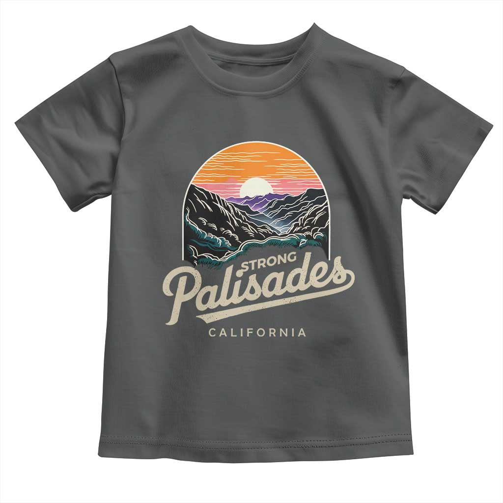Palisades Strong Toddler T Shirt Support California LA Relief Vintage