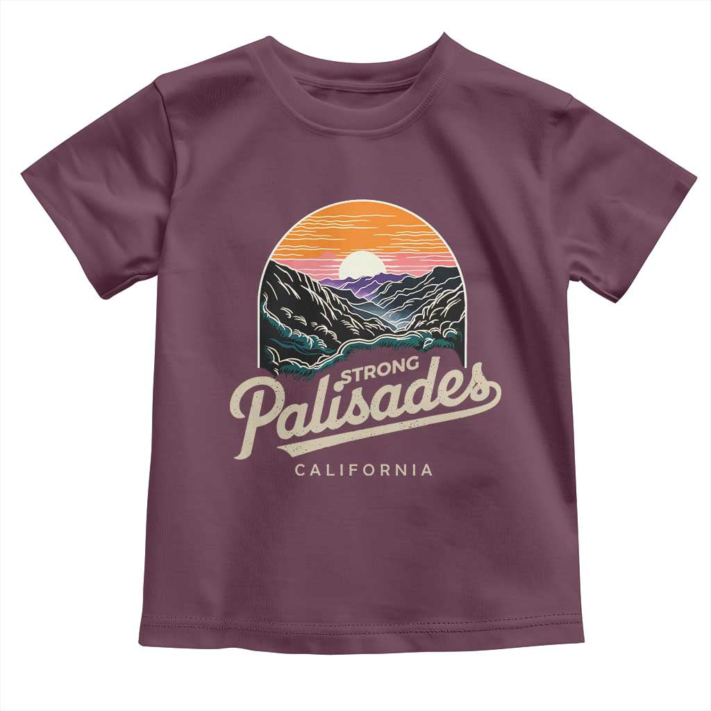 Palisades Strong Toddler T Shirt Support California LA Relief Vintage