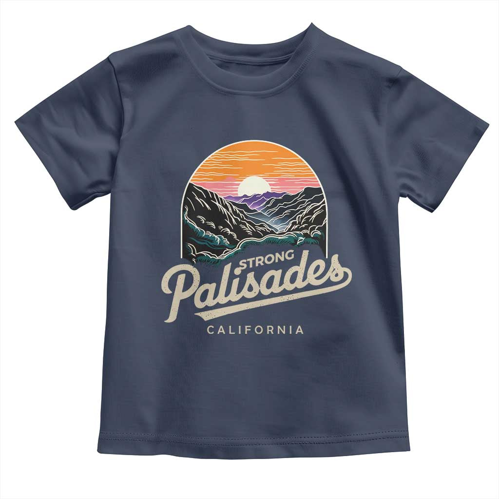 Palisades Strong Toddler T Shirt Support California LA Relief Vintage
