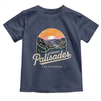 Palisades Strong Toddler T Shirt Support California LA Relief Vintage