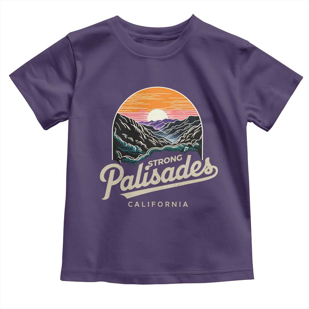 Palisades Strong Toddler T Shirt Support California LA Relief Vintage