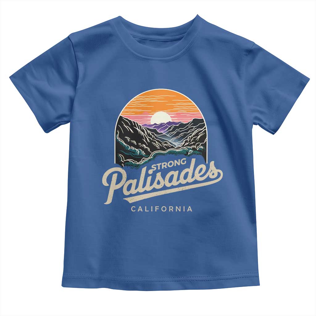 Palisades Strong Toddler T Shirt Support California LA Relief Vintage