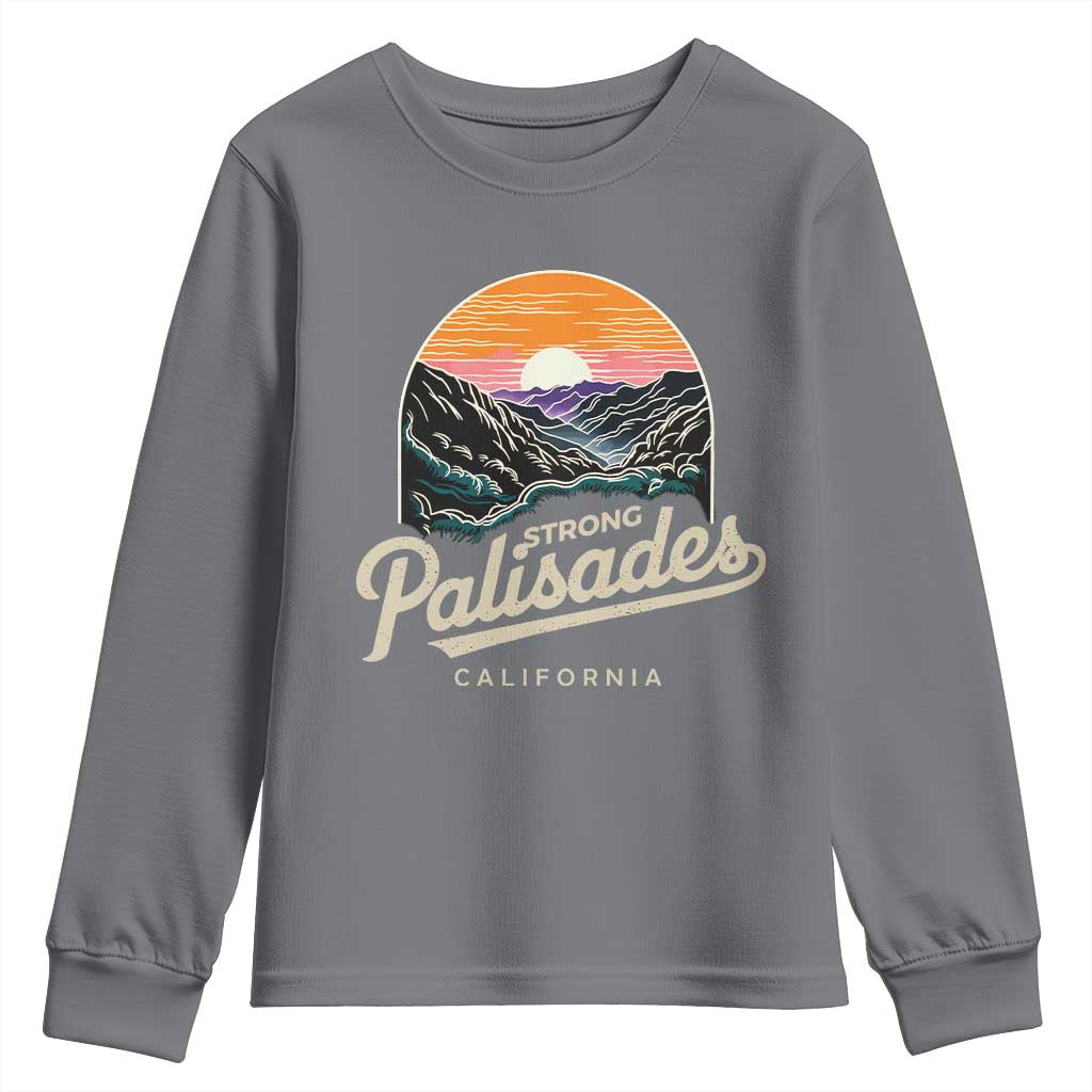 Palisades Strong Youth Sweatshirt Support California LA Relief Vintage