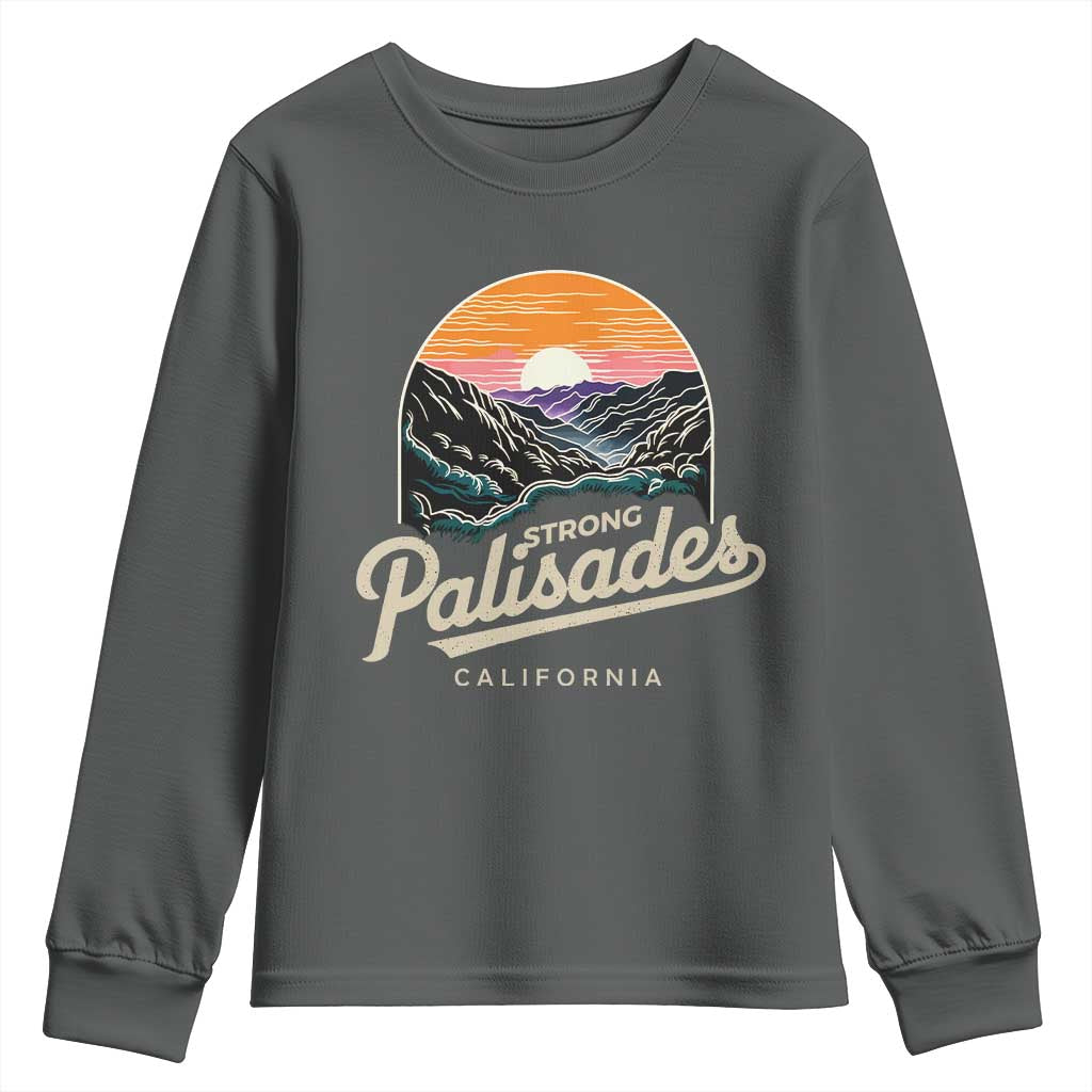 Palisades Strong Youth Sweatshirt Support California LA Relief Vintage