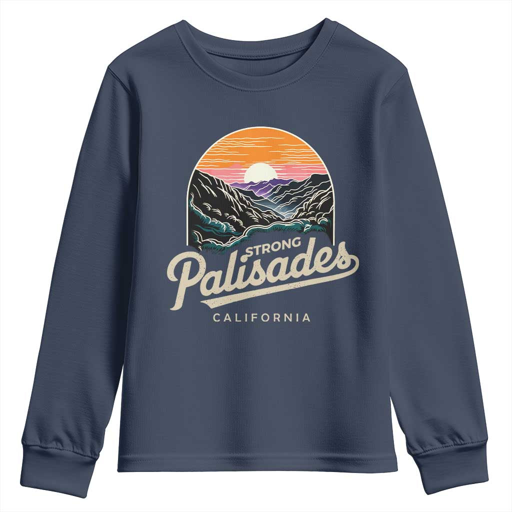 Palisades Strong Youth Sweatshirt Support California LA Relief Vintage