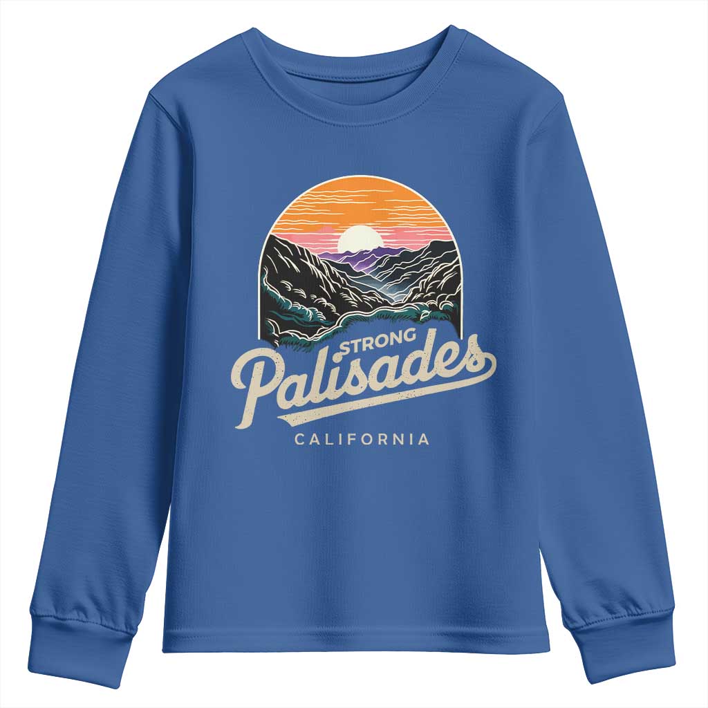 Palisades Strong Youth Sweatshirt Support California LA Relief Vintage