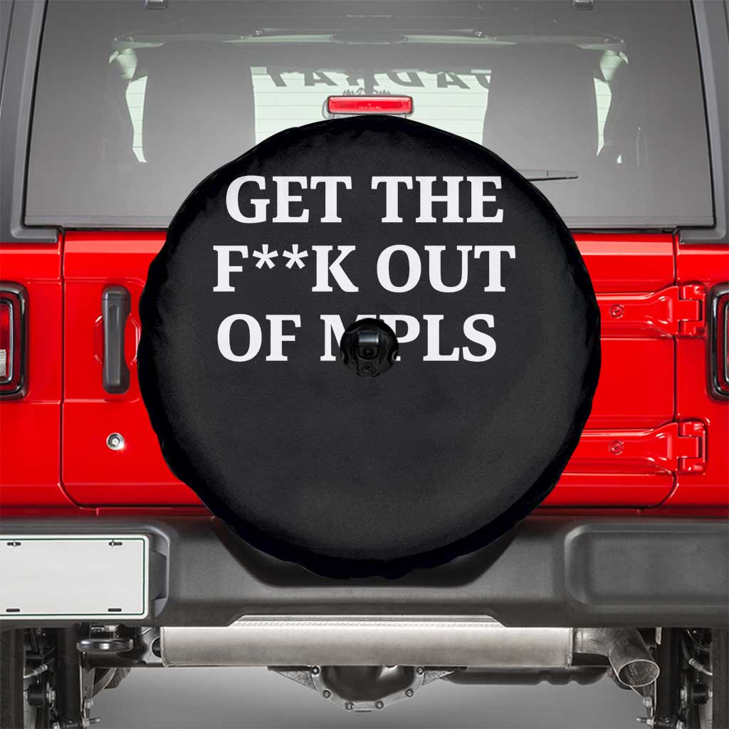 Get The F Out of Minneapolis Spare Tire Cover Bold Statement Outrage and Resistance Protest