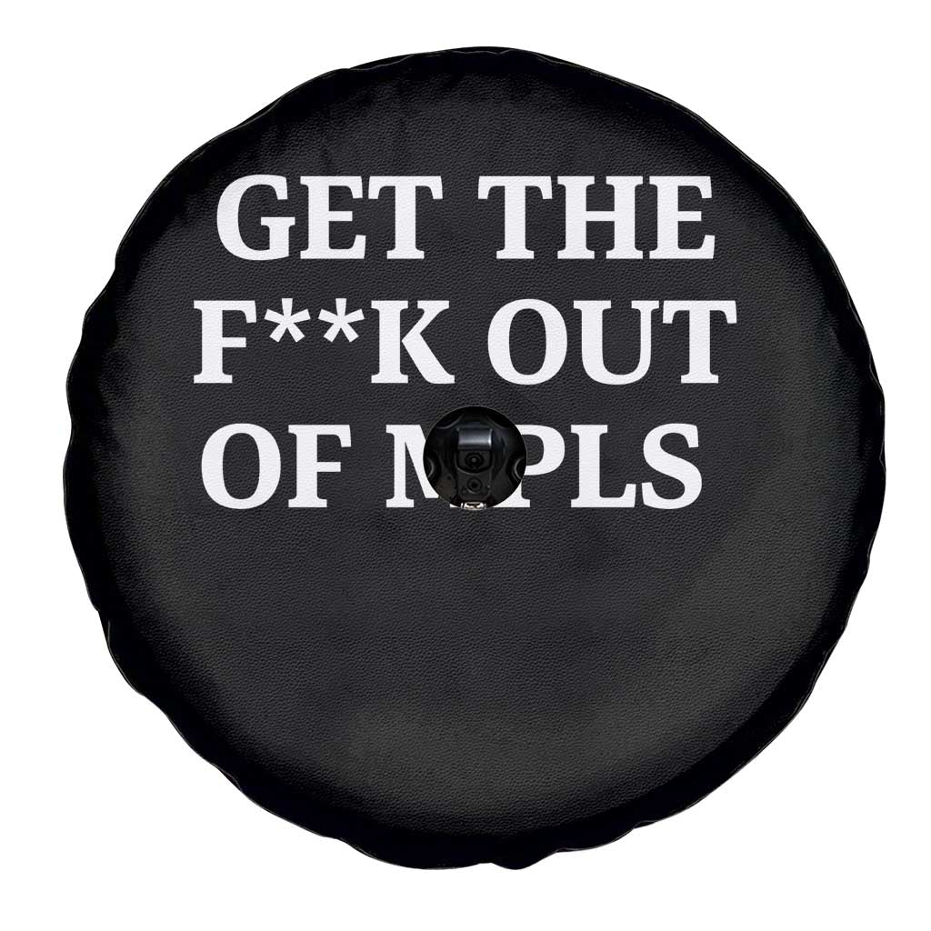 Get The F Out of Minneapolis Spare Tire Cover Bold Statement Outrage and Resistance Protest